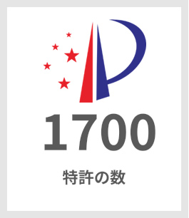 特許の数1700